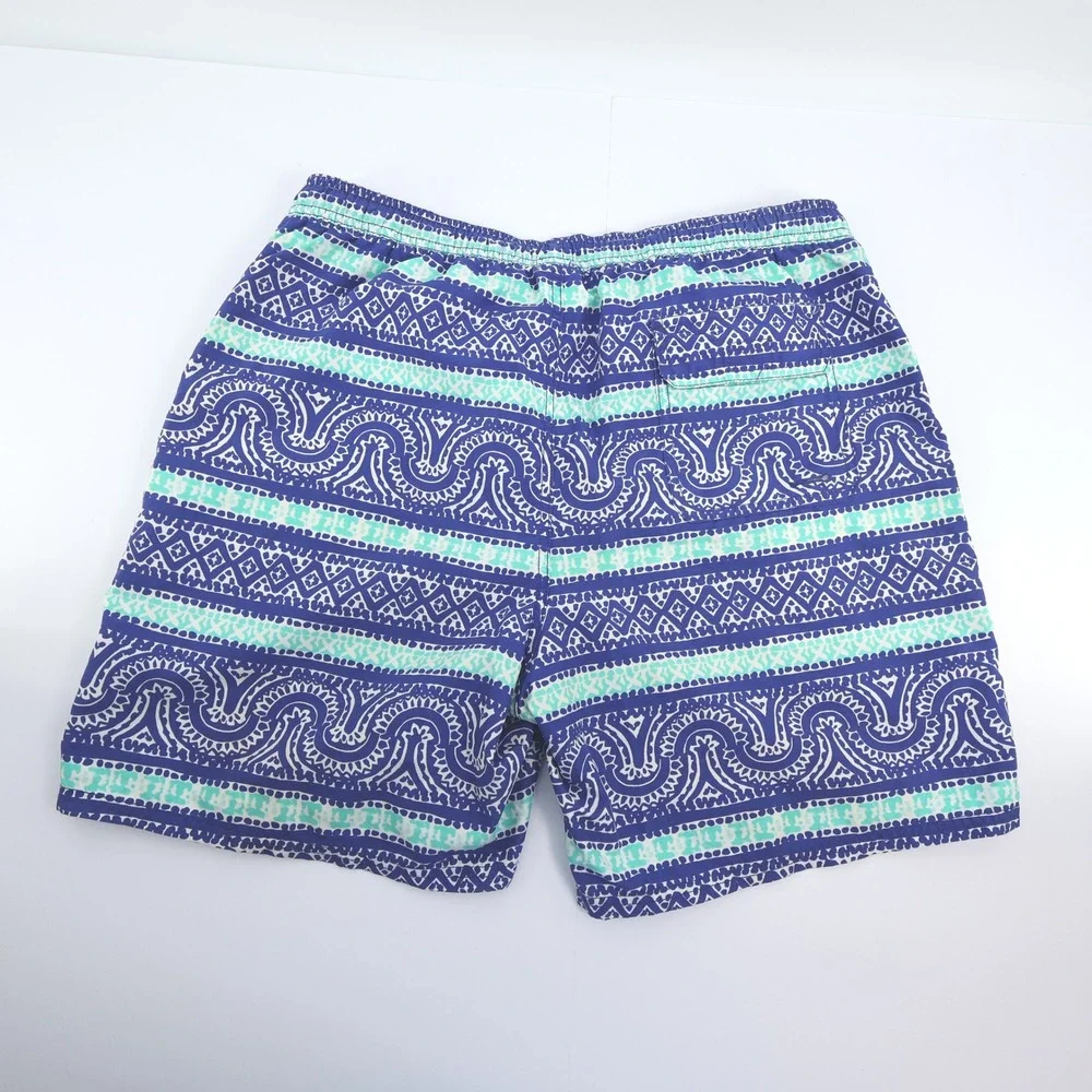 Vineyard Vines Men's‎ Swim Trunks Shorts Blue Patterned Swimsuit Size L